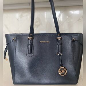 Michael Kors Navy Blue Tote Bag
